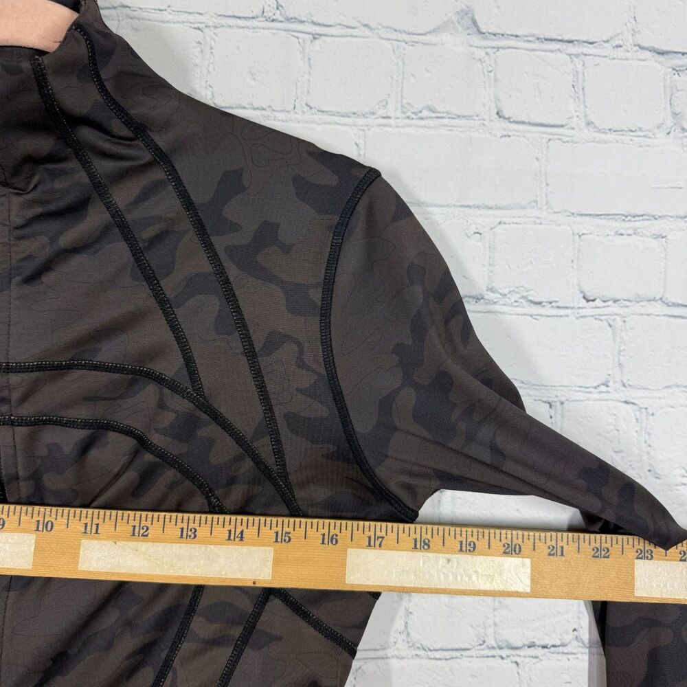 Lululemon Define Jacket Luon Heathered Women Size 10 Incognito Camo Mid Length - Picture 5 of 11